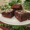 fluffy brownies with chocolate frosting